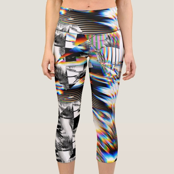 Zella Pants - ZELLA Abstract Printed  Leggings NWOT